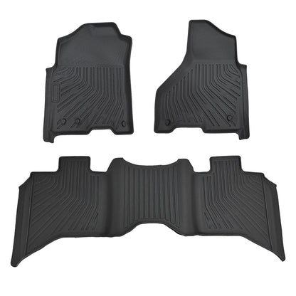 Floor Mats Liner For 2012-2018 Dodge Ram 1500 2019-2024 Classic Quad Cab TPE