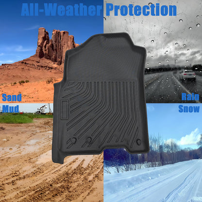 Floor Mats Liner For 2012-2018 Dodge Ram 1500 2019-2024 Classic Quad Cab TPE