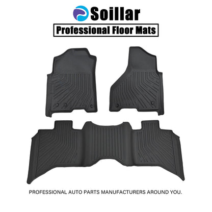 Floor Mats Liner For 2012-2018 Dodge Ram 1500 2019-2024 Classic Quad Cab TPE