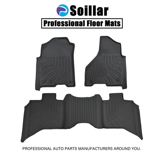 Floor Mats Liner For 2012-2018 Dodge Ram 1500 2019-2024 Classic Quad Cab TPE