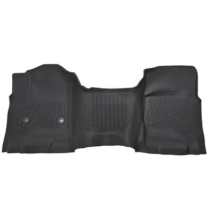 Floor Mats Liner For 2014-2018 Silverado/Sierra 1500 Double Cab TPE All Weather