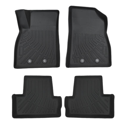3D Floor Mats Liner Set Cover Fits 2011-2015 Chevy Volt All Weather TPE Black