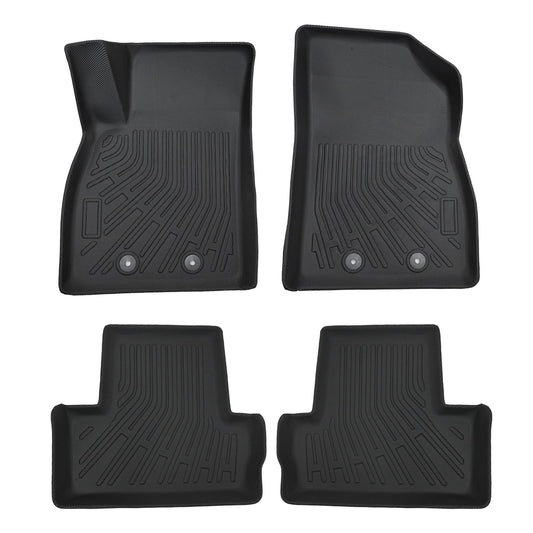 3D Floor Mats Liner Set Cover Fits 2011-2015 Chevy Volt All Weather TPE Black