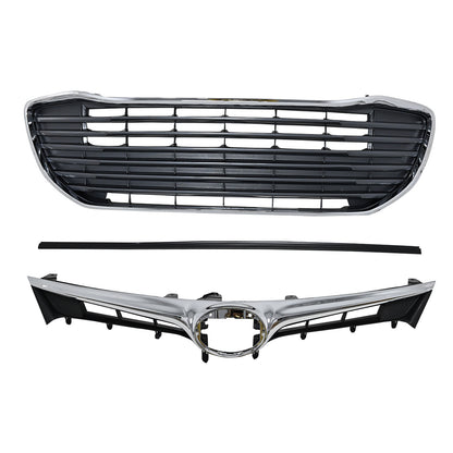For 16-18 Toyota Avalon Front Bumper Upper Grille&Lower Grille Chrome 5311407040