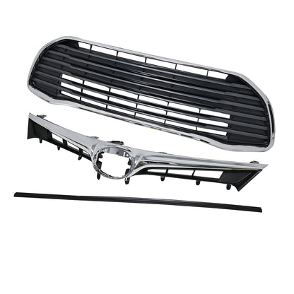 For 16-18 Toyota Avalon Front Bumper Upper Grille&Lower Grille Chrome 5311407040