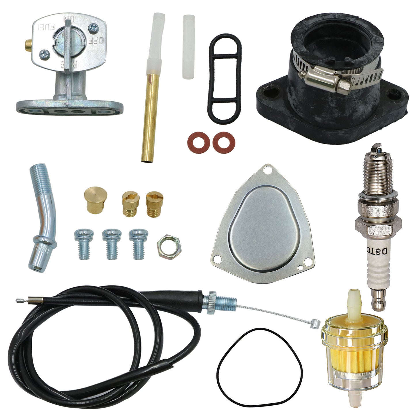 Carburetor Carb Kit For Yamaha Bruin Big Bear Wolverine Grizzly 250 350 400 450