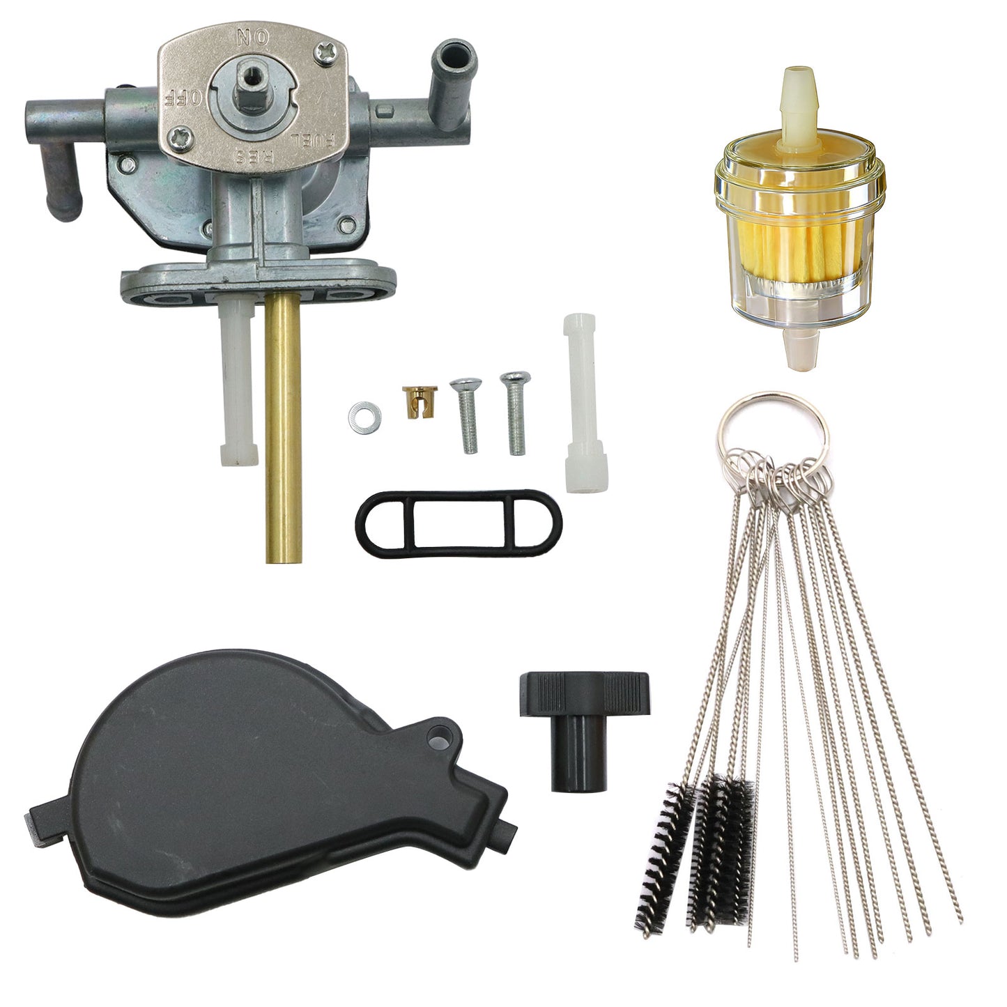 Carburetor & Fuel Petcock Valve For Suzuki Eiger 400 LTF400 LTF400F 2X4 4X4 Carb