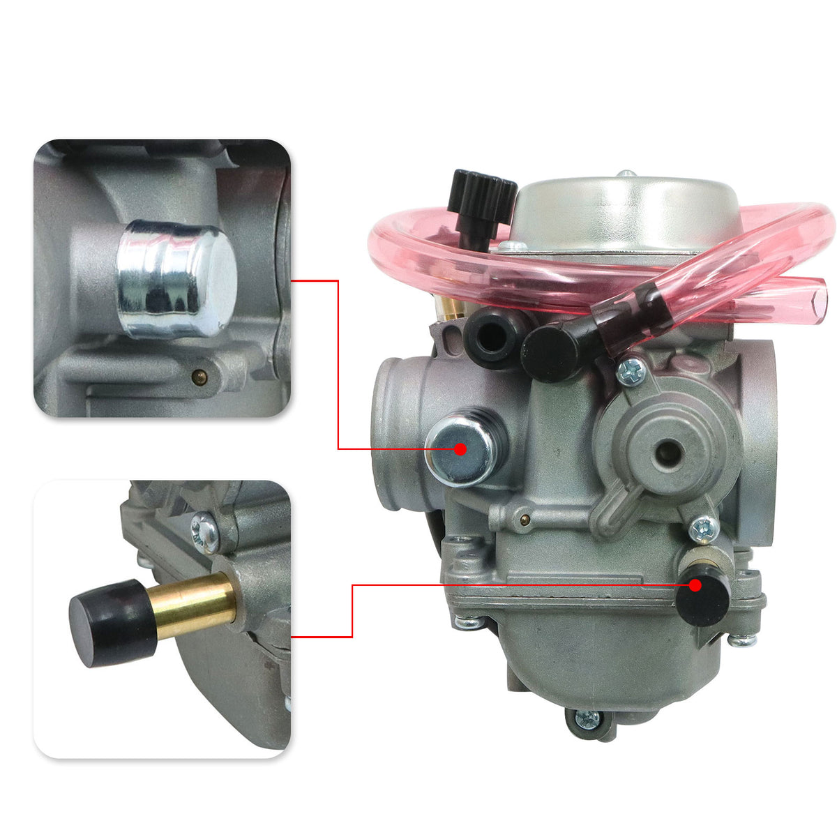 Carburetor & Fuel Petcock Valve For Suzuki Eiger 400 LTF400 LTF400F 2X4 4X4 Carb