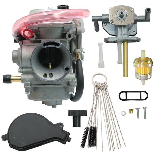 Carburetor & Fuel Petcock Valve For Suzuki Eiger 400 LTF400 LTF400F 2X4 4X4 Carb