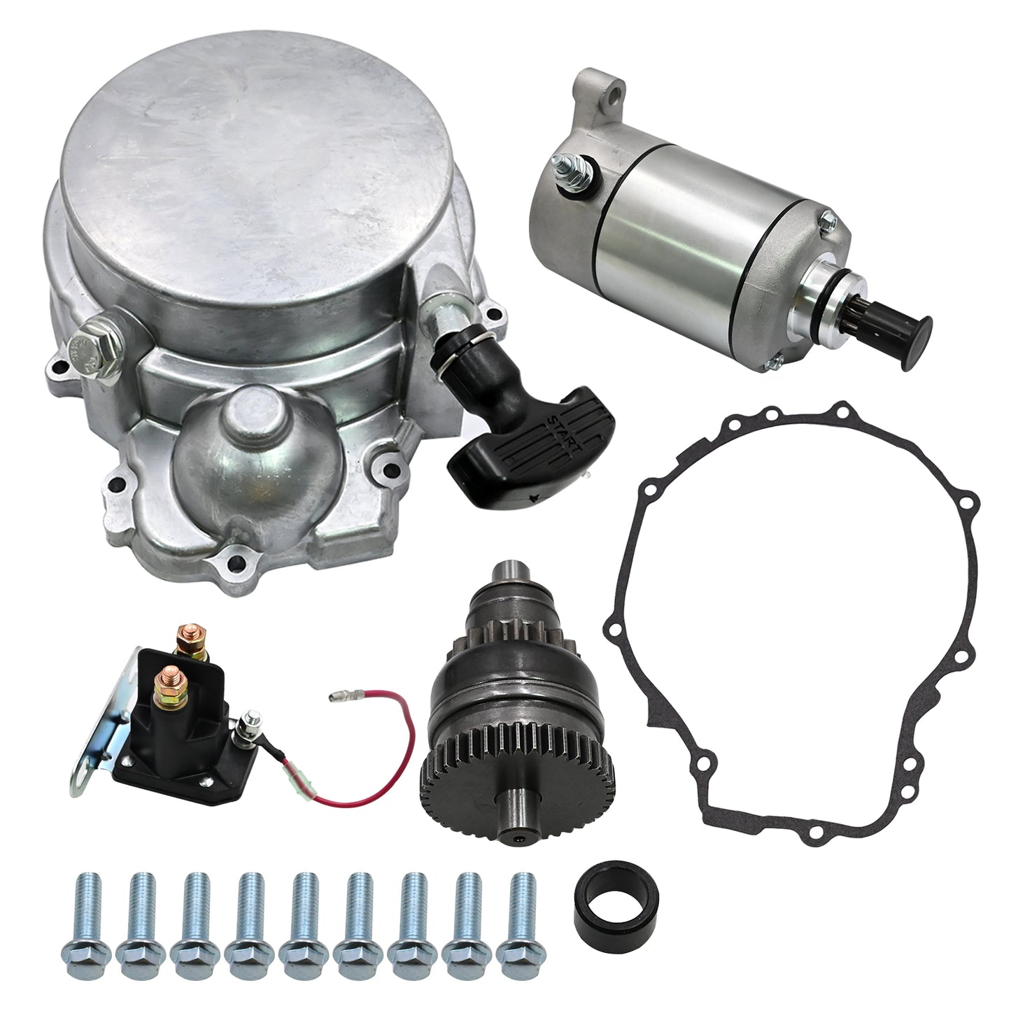 Fits Polaris Sportsman 500 HO 96-13 Recoil Starter & Pull Start & Drive Solenoid