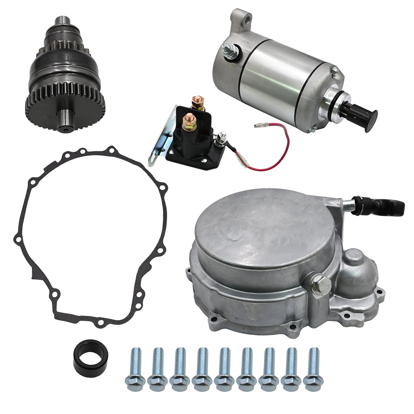 Fits Polaris Sportsman 500 HO 96-13 Recoil Starter & Pull Start & Drive Solenoid