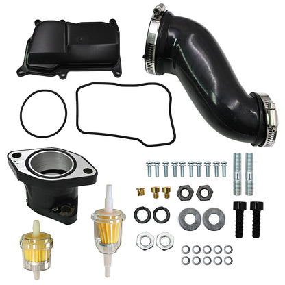 Replacement Carburetor&Air Box Cleaner Joint&Kit For Yamaha YFM350X Warrior 350