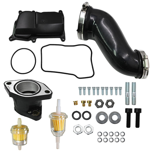 Replacement Carburetor&Air Box Cleaner Joint&Kit For Yamaha YFM350X Warrior 350