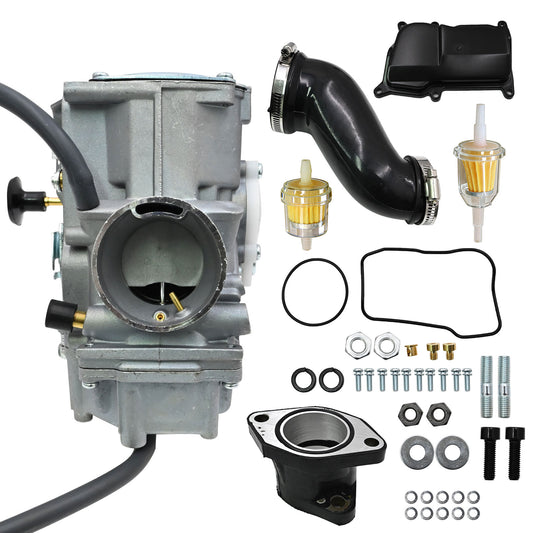 Replacement Carburetor&Air Box Cleaner Joint&Kit For Yamaha YFM350X Warrior 350
