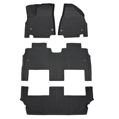 TPE Floor Mats Liners 3 Row For 2017-2025 Chrysler Pacifica Hybrid Waterproof