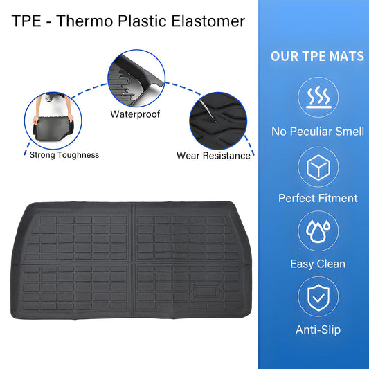 TPE Rear Cargo Trunk Liner Cover Floor Mat For 2005-10 Honda Odyssey Waterproof