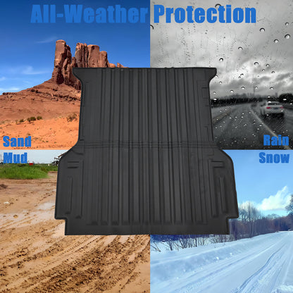 TPE Rear Cargo Truck Bed Mat Liner 5FT For 2024 2025 2026 Ford Ranger Waterproof