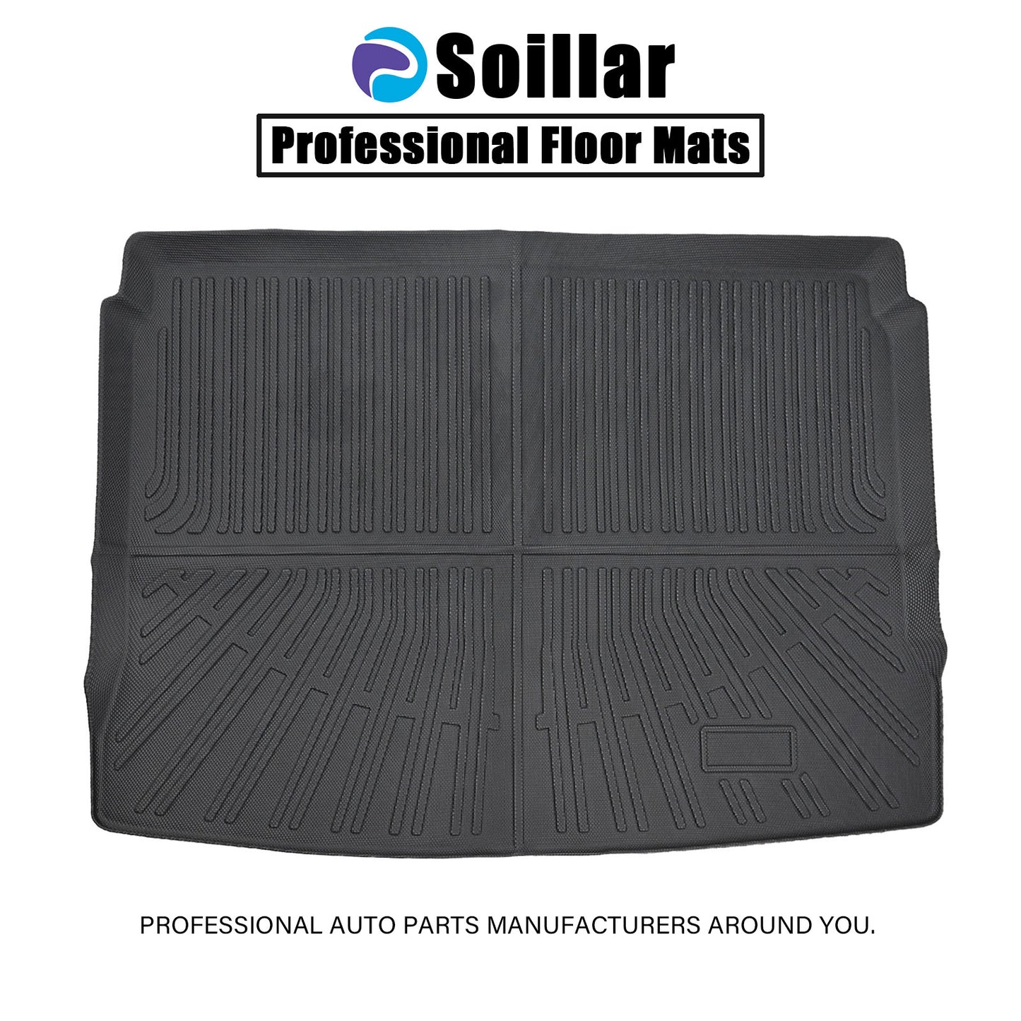 TPE Rear Cargo Trunk Liner Cover Floor Mat For 2021-2025 Ford Bronco Sport Black