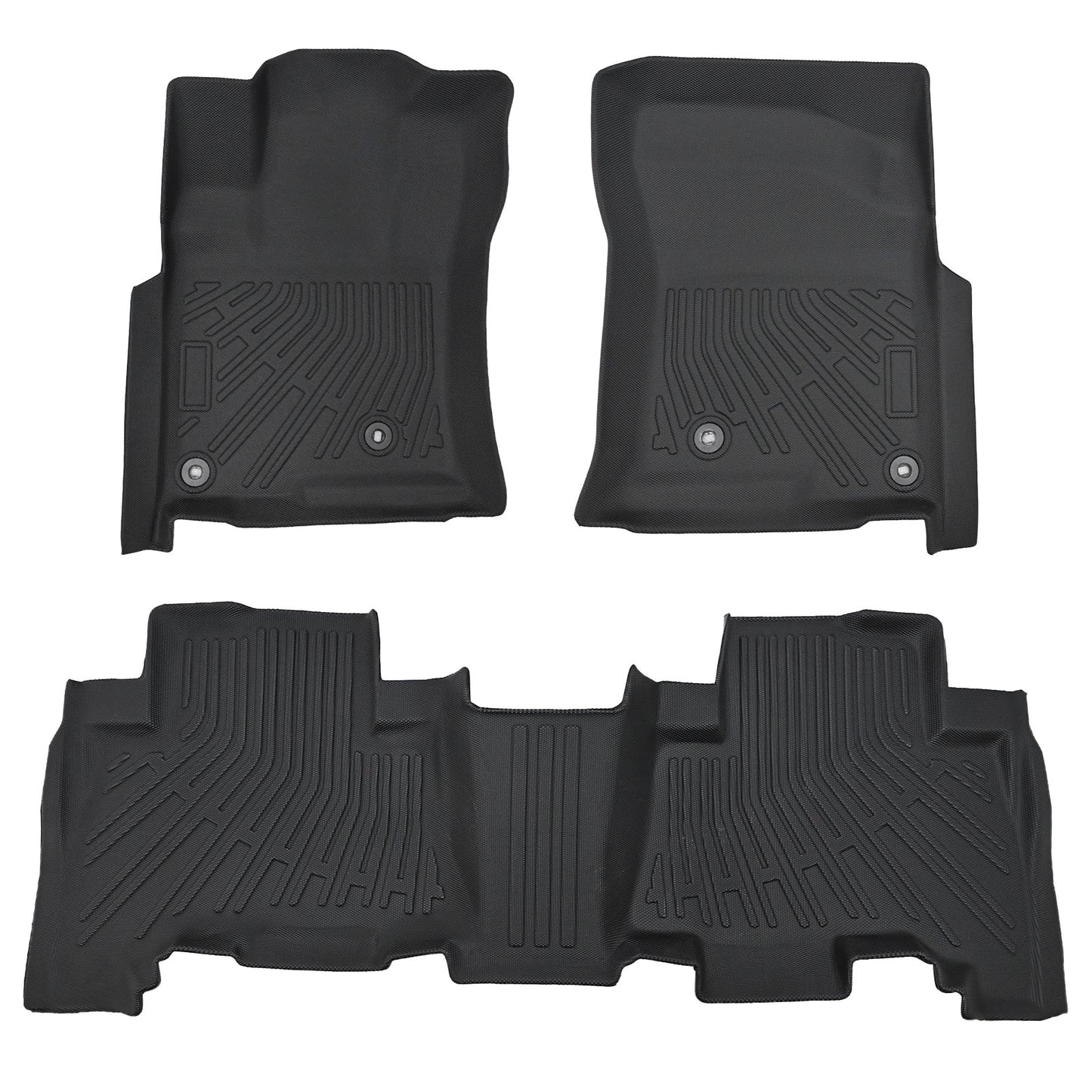 3D Floor Mats Liner Set Cover Fits 2010-2012 Toyota 4Runner All Weather TPE 3X