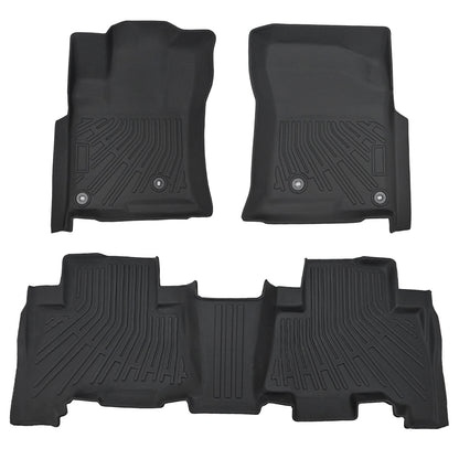 3D Floor Mats Liner Set Cover Fits 2010-2012 Toyota 4Runner All Weather TPE 3X