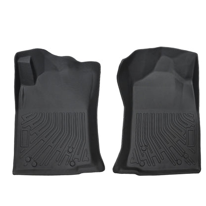 1st Row Floor Mats Liners Black TPE Waterproof For 2012-2015 Toyota Tacoma 2Pcs