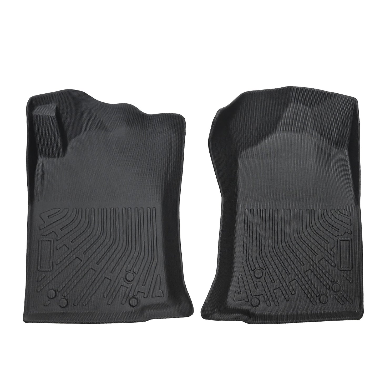 1st Row Floor Mats Liners Black TPE Waterproof For 2012-2015 Toyota Tacoma 2Pcs