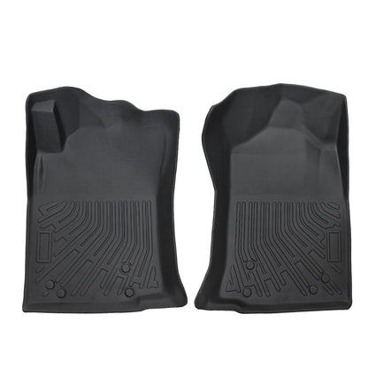 1st Row Floor Mats Liners Black TPE Waterproof For 2012-2015 Toyota Tacoma 2Pcs