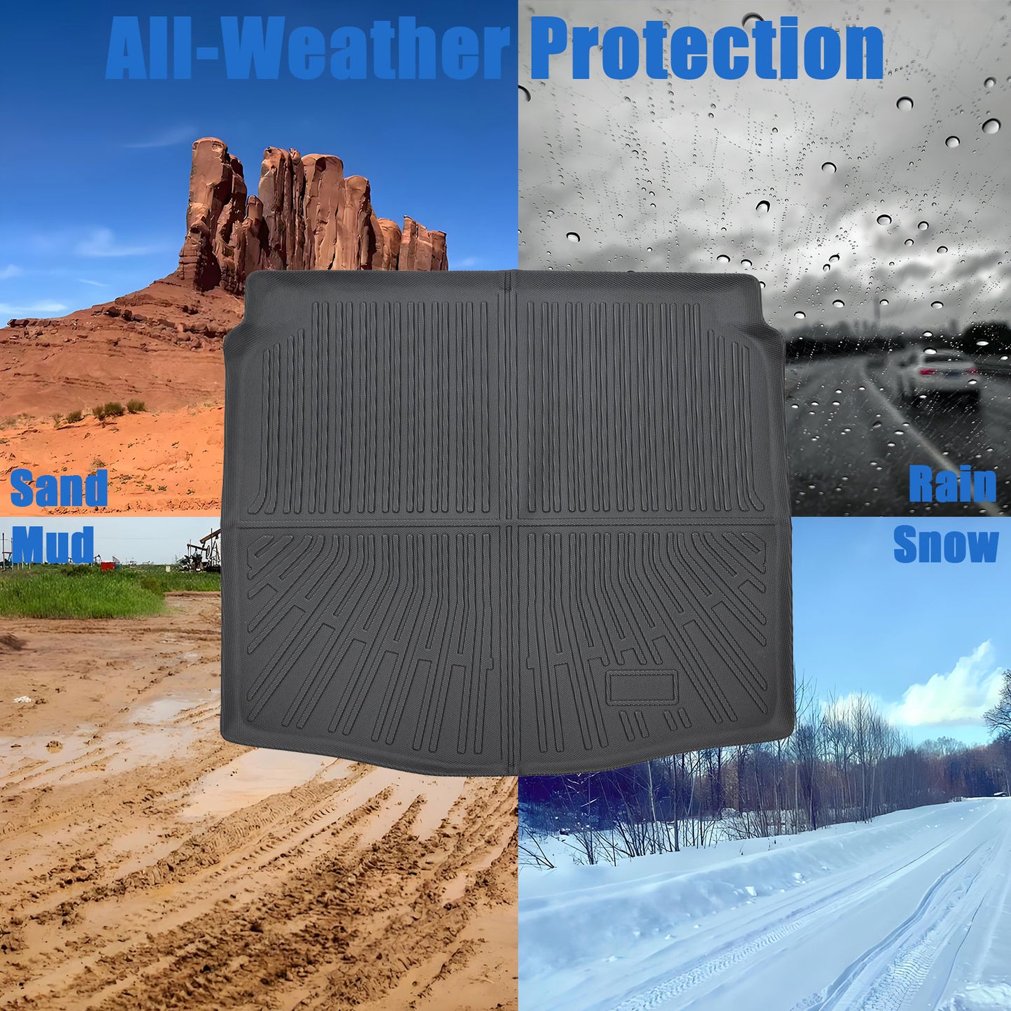 TPE Rear Cargo Trunk Liner Floor Mat For 2022-2025 Toyota Corolla Cross AWD New