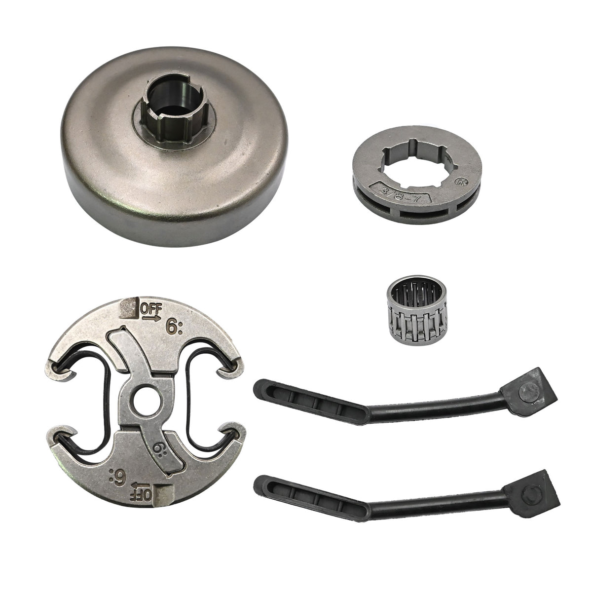 Premium For Husqvarna 455 460 Rancher 3/8inch Needle Bearing Clutch Drum Rim Kit