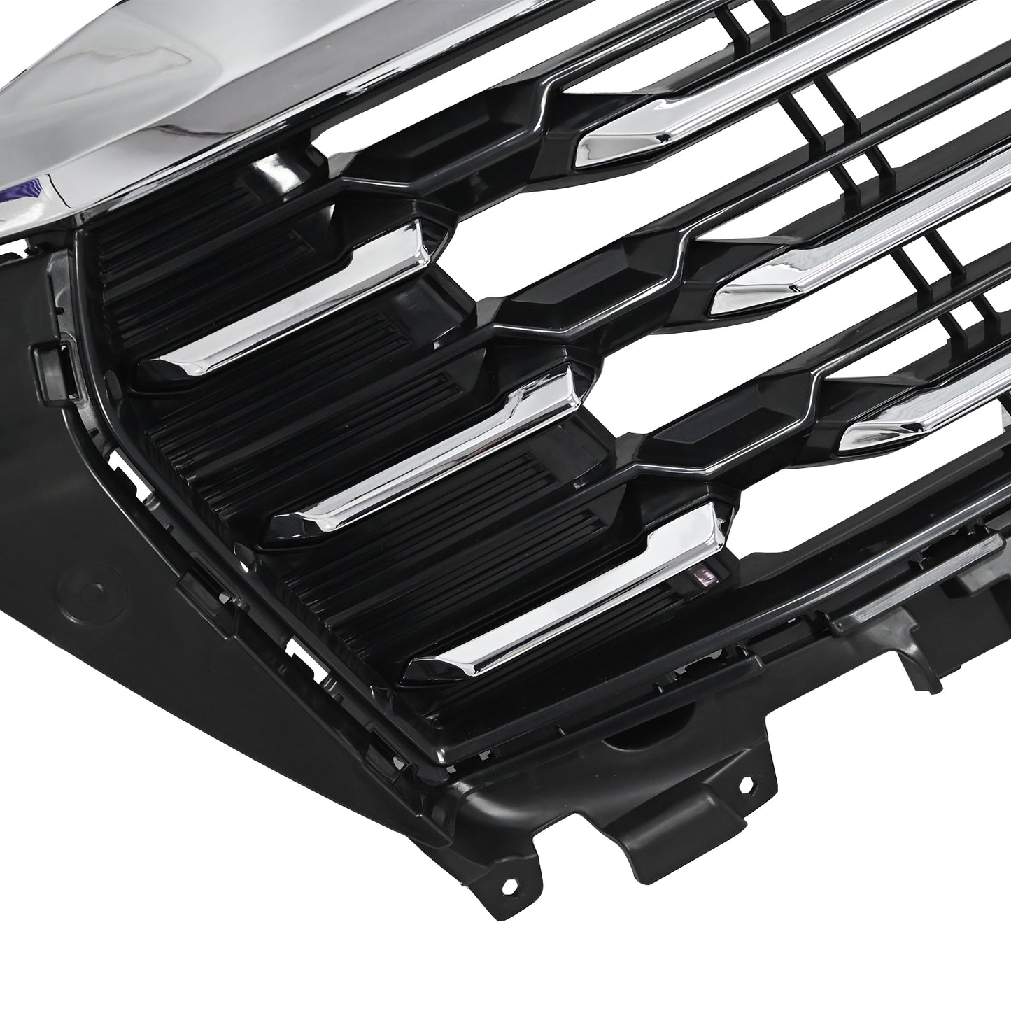 Fits For 2025 2026 Chevrolet Equinox LT Front Bumper Grille Grill Chrome+Black