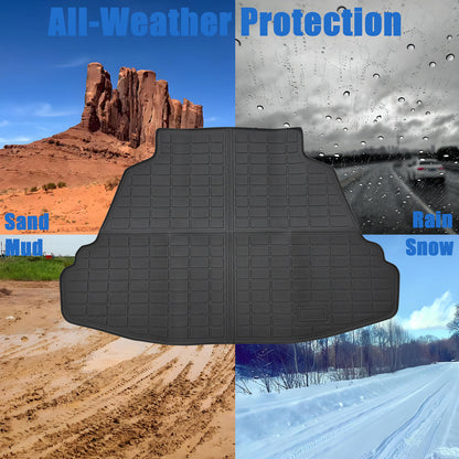 TPE Rear Cargo Trunk Liner Cover Floor Mat For 2003-08 Toyota Corolla Waterproof