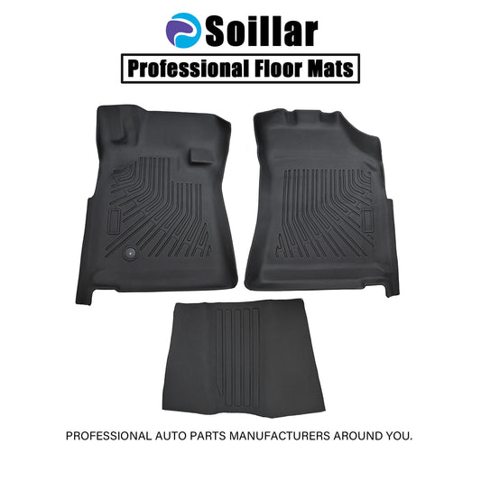 1st Row 3D Floor Mats Liners Set TPE For 2004-2006 Toyota Tundra Regular Cab 3?¨¢