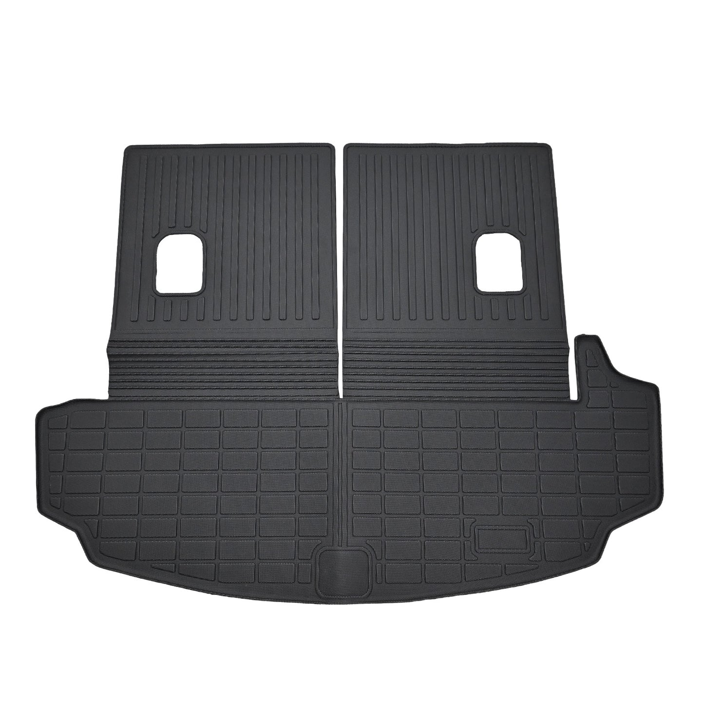 TPE Cargo Trunk Liner & Backrest Mat Floor Mat 3D Black Fits 2007-2013 Acura MDX