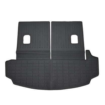 TPE Cargo Trunk Liner & Backrest Mat Floor Mat 3D Black Fits 2007-2013 Acura MDX