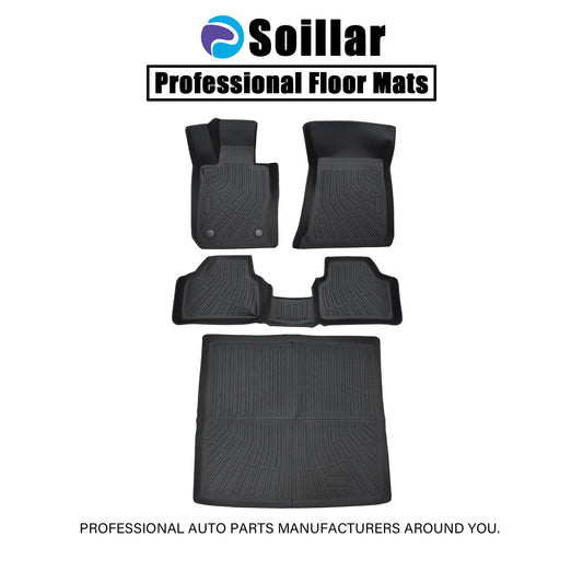 TPE Floor Mats Liner+Rear Trunk Cargo For 2010-2015 BMW X1 E84 All Weather 4Pcs