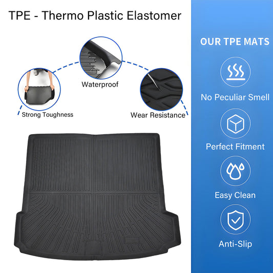 TPE Rear Cargo Trunk Liner Floor Mat For 2008-2014 BMW X6 X6 M E71 Waterproof