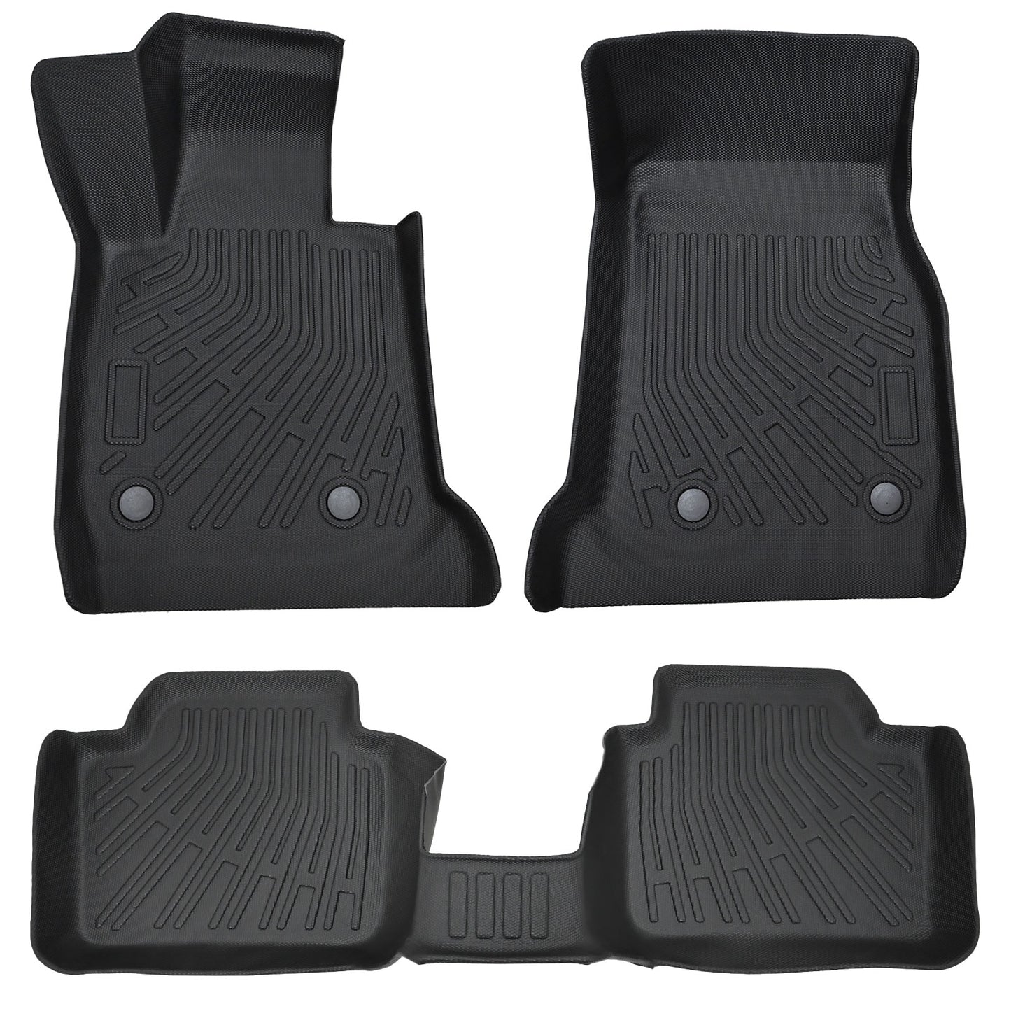 Floor Mats Liner Set Cover Fits 2012-2018 BMW 3 Series F30 F31 All Weather TPE