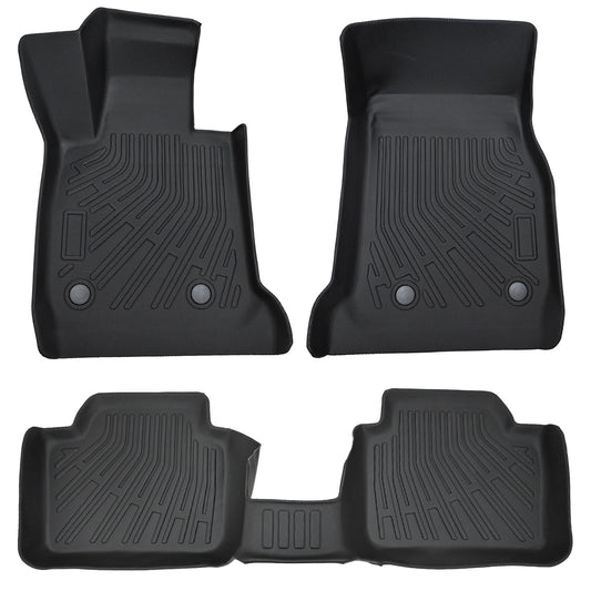 Floor Mats Liner Set Cover Fits 2012-2018 BMW 3 Series F30 F31 All Weather TPE