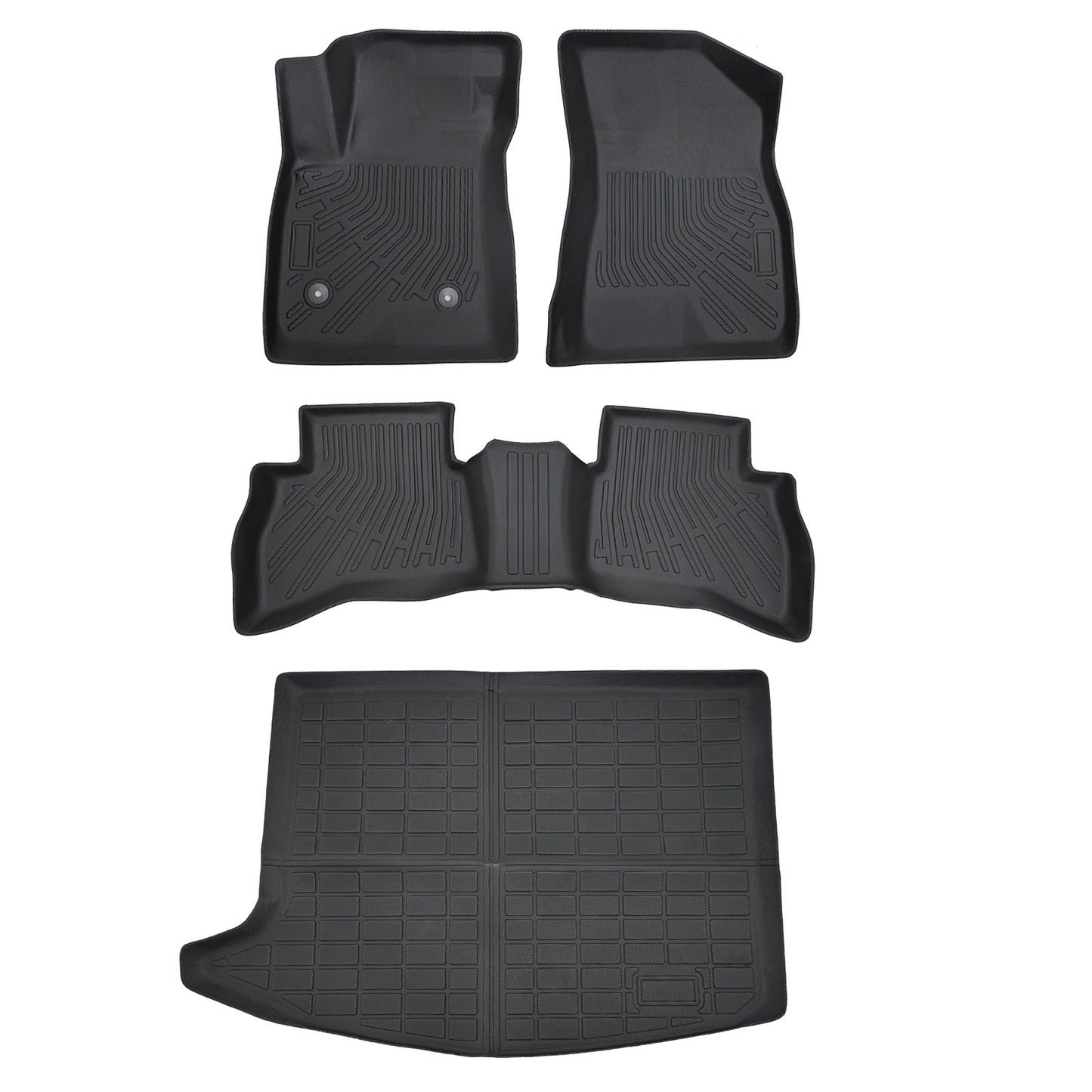 For 2020-2026 Buick Encore GX AWD TPE Floor Mats Liner & Trunk Cargo Liner Black