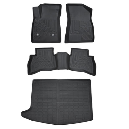 For 2020-2026 Buick Encore GX AWD TPE Floor Mats Liner & Trunk Cargo Liner Black