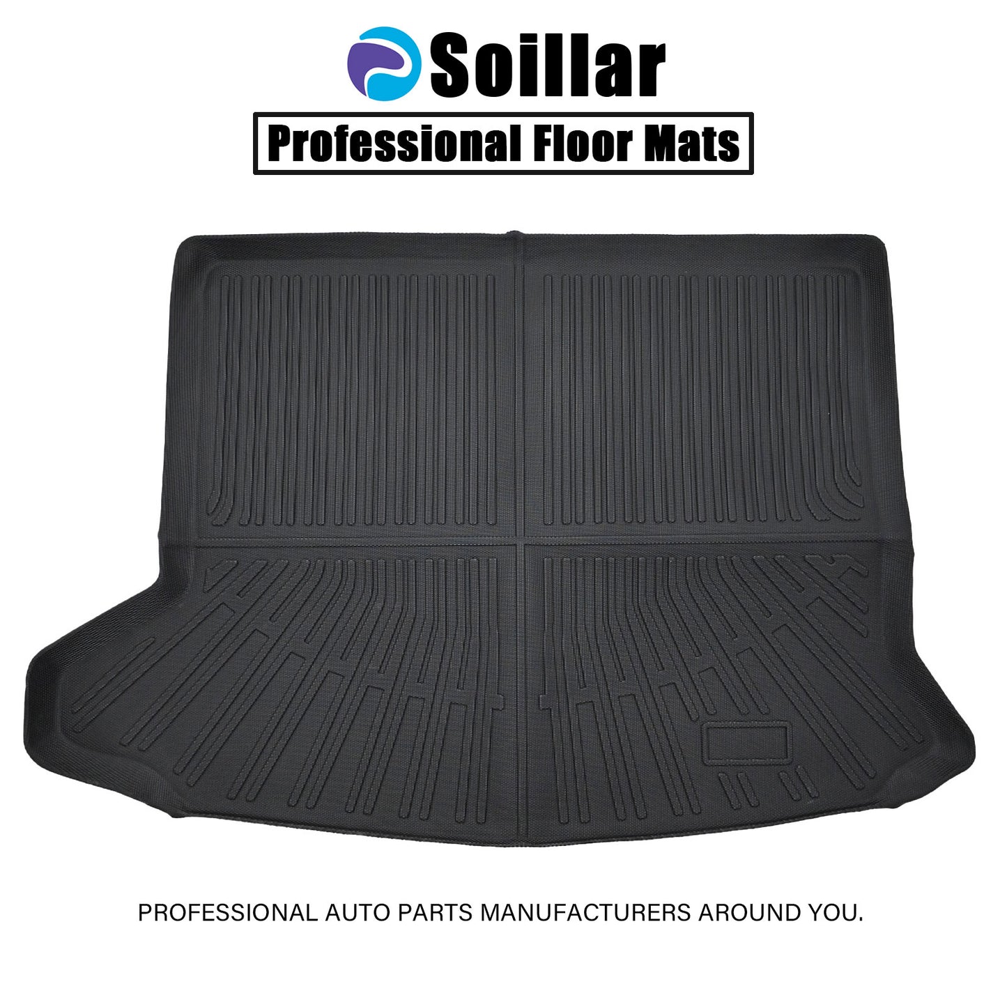Rear Trunk Cargo Liner TPE Fits 2019-2025 Cadillac XT4 5-Passengers 4Door Black