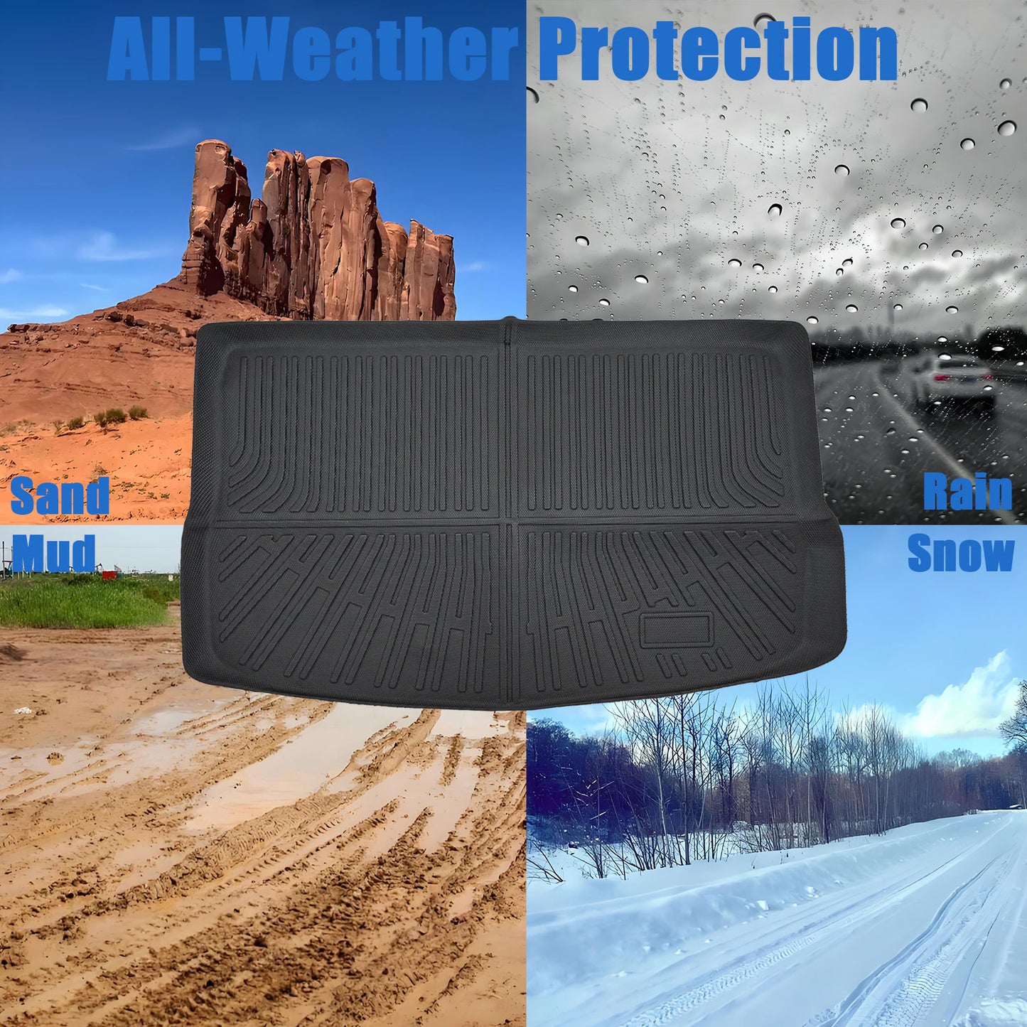 TPE Cargo Trunk Liner Cover Floor Mat For 2022-2023 Chevy Bolt EUV Waterproof