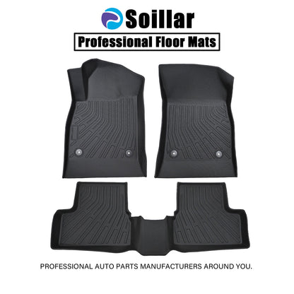 Floor Mats Liner For 2011-2015 Chevrolet Cruze 4-Door Front-Rear All Weather TPE