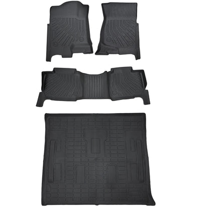 TPE Floor Mats & Trunk Cargo Liner Non-Slip For 2007-2014 Chevry Tahoe/GMC Yukon