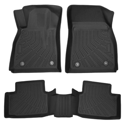 2 Rows Floor Mats Liner For 2013-2016 Chevy Malibu Limited Sedan All Weather TPE