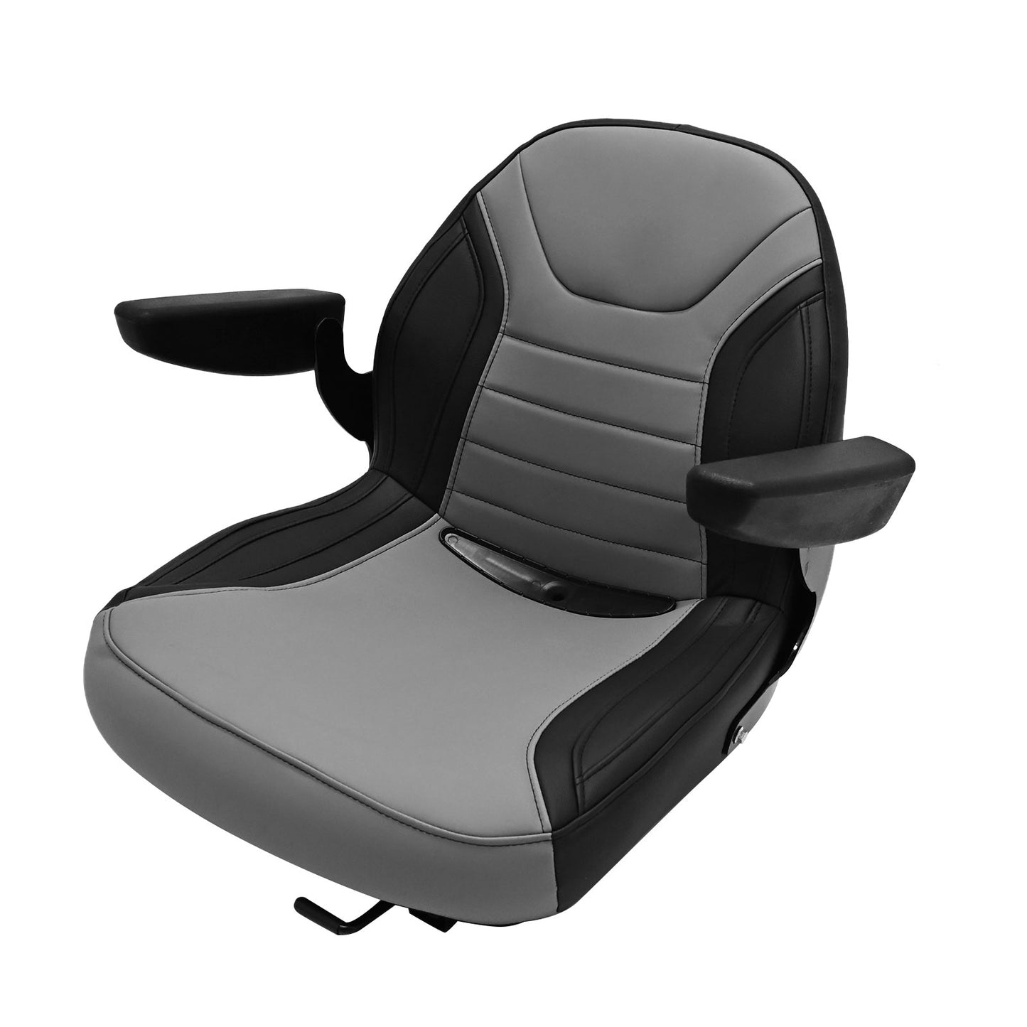 Universal Seat W/ Adjustable Armrest For Farm Machinery Tractor Forklift Mower