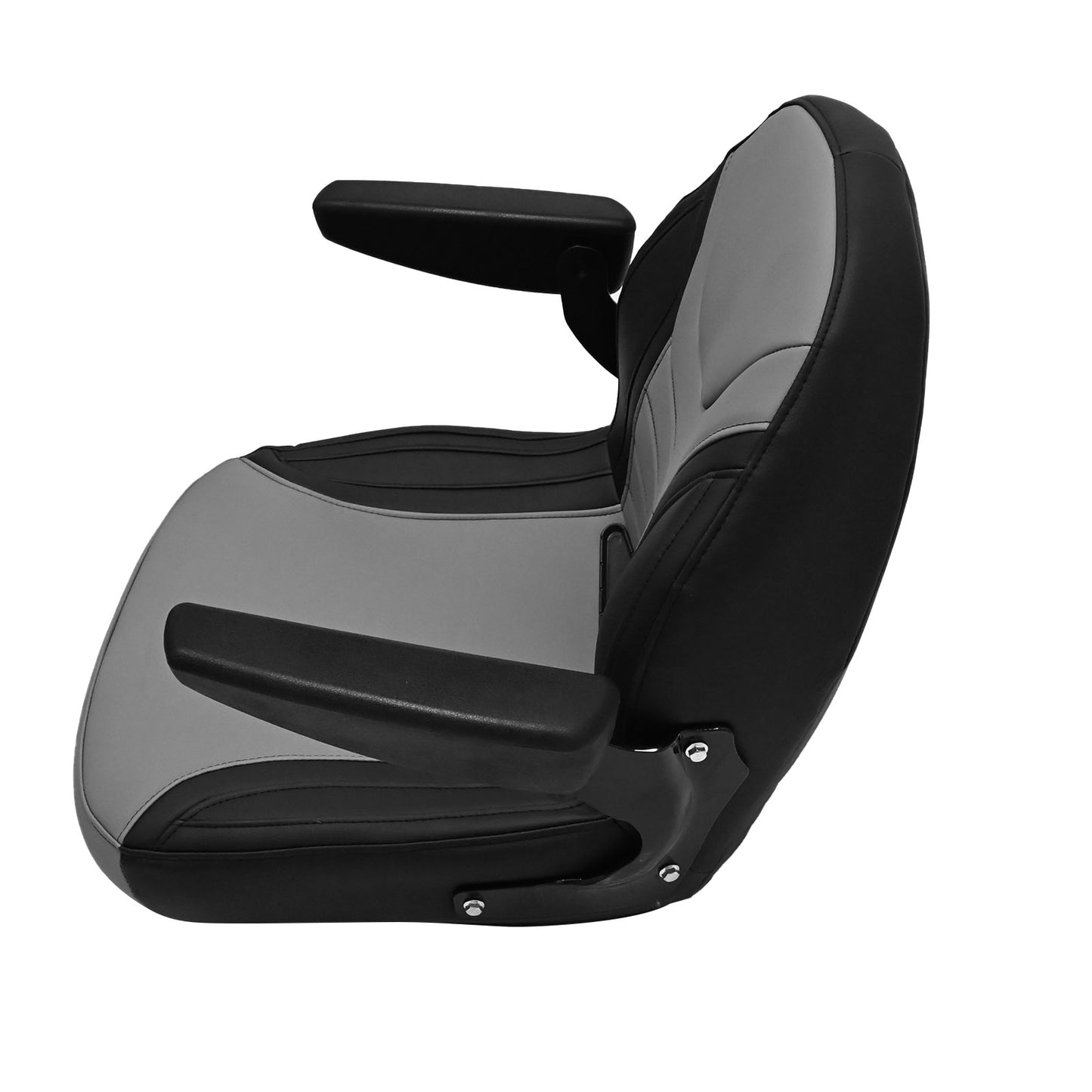 Universal Seat W/ Adjustable Armrest For Farm Machinery Tractor Forklift Mower