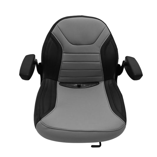Universal Seat W/ Adjustable Armrest For Farm Machinery Tractor Forklift Mower