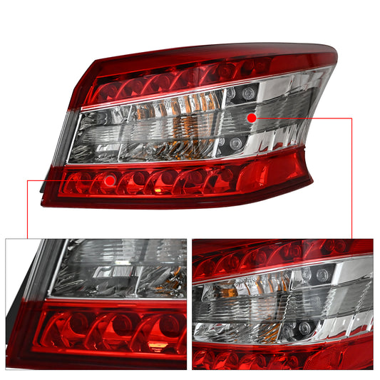 For 2013-2015 Nissan Sentra Passenger Right Side Outer LED Tail Light Assembly