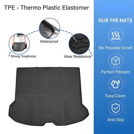 TPE Rear Cargo Trunk Liner Cover Floor Mat For 2010-2017 Volvo XC60 Waterproof